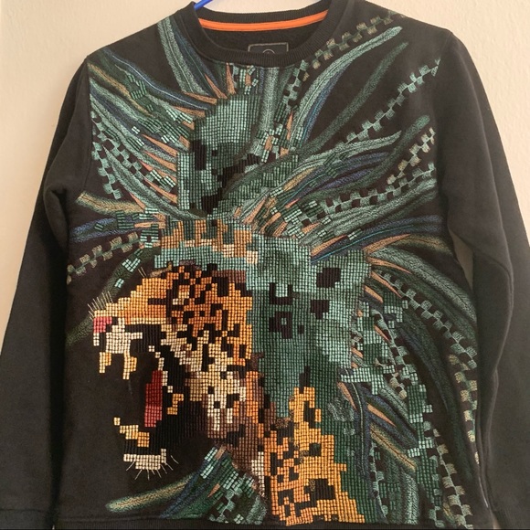 Maharishi crew neck tiger sweater boys size 10 - Picture 4 of 9